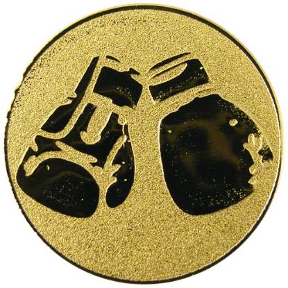 Picture of Metal Boxing Gloves Centre 25mm Gold - 1in