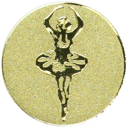 Picture of Metal Ballerina Centre 25mm Gold