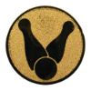 Picture of Metal Ten Pin Bowling Centre 25mm Gold - 1in