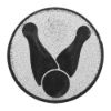 Picture of Metal Ten Pin Bowling Centre 25mm Silver - 1in