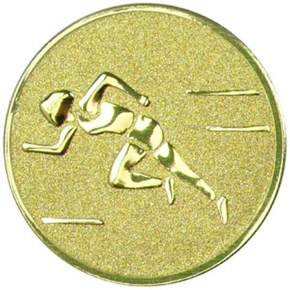 Picture of Metal Female Track Centre 25mm Gold - 1in