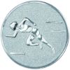 Picture of Metal Female Track Centre 25mm Silver - 1in
