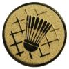 Picture of Metal Badminton Centre 25mm Gold - 1in