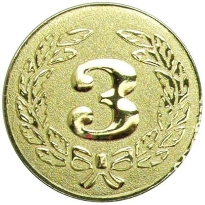 Picture of Metal 3rd Centre 25mm Gold - 1in