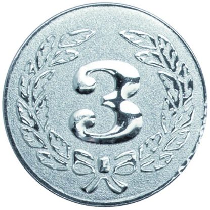 Picture of Metal 3rd Centre 25mm Silver - 1in