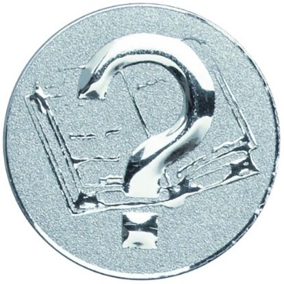 Picture of Metal Quiz Centre 25mm Silver