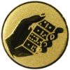 Picture of Metal Domino Centre 25mm Gold - 1in