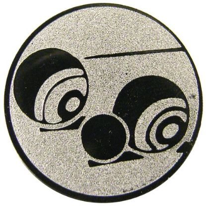 Picture of Metal Lawn Bowls Centre 25mm Silver - 1in