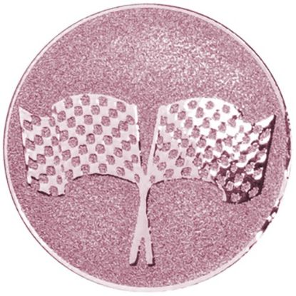 Picture of Metal Crossed Flags Centre 25mm Bronze