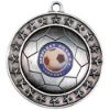 Picture of Football Medal Large (1in Centre) Antique Silver - 2.75in