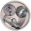 Picture of Football And Boot Medallion (1in Centre) Antique Silver - 2.75in