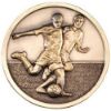 Picture of Football Players Medallion Antique Gold Colour - 2.75in