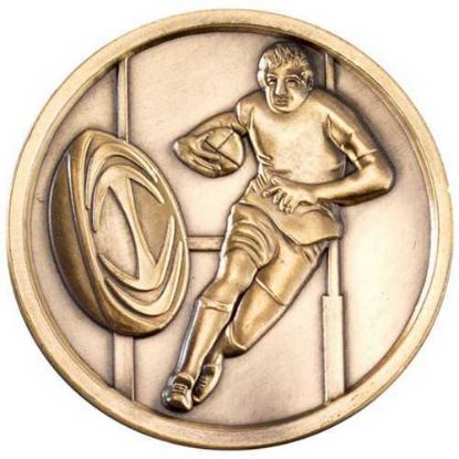 Picture of Rugby Medallion Antique Gold
