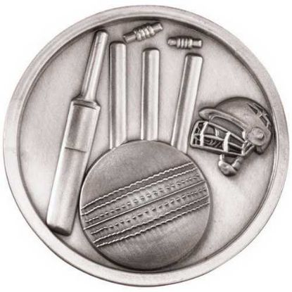 Picture of Cricket Medallion Antique Silver
