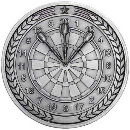 Picture of Darts Medallion Antique Silver