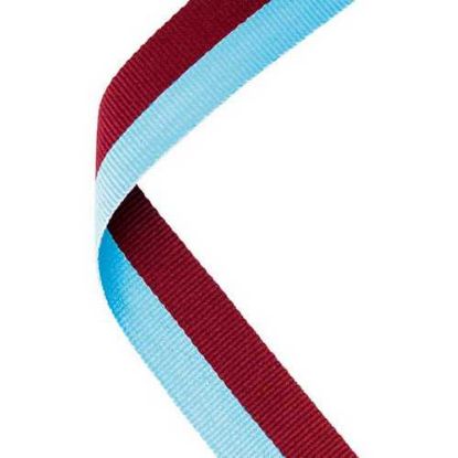 Picture of Medal Ribbon Claret~light Blue