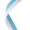 Picture of Medal Ribbon Sky Blue|white - 30 X 0.875in
