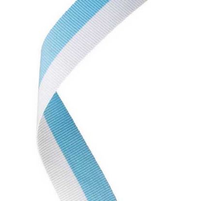 Picture of Medal Ribbon Sky Blue~white