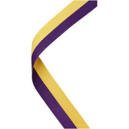Picture of Medal Ribbon Purple~yellow