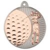 Picture of Golf Two Colour Medal Matt Silver|bronze - 2in