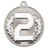 Picture of Two Colour Medal 2nd Matt Silver|silver - 2in
