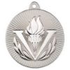 Picture of Victory Torch Two Colour Medal Matt Silver|silver - 2in