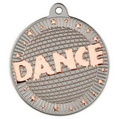Picture of Dance Two Colour Medal Matt Silver|bronze - 2in