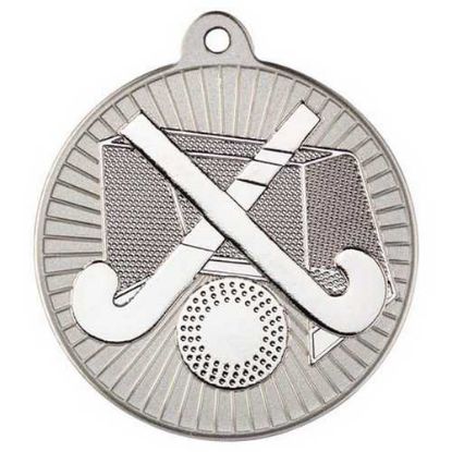 Picture of Hockey Two Colour Medal Matt Silver~silver