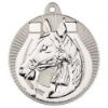Picture of Horse Two Colour Medal Matt Silver|silver - 2in
