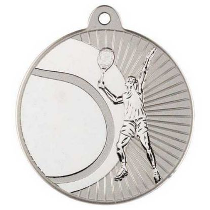 Picture of Tennis Two Colour Medal Matt Silver|silver - 2in
