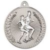 Picture of Running Two Colour Medal Matt Silver|silver - 2in