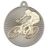 Picture of Cycling Two Colour Medal Matt Silver|gold - 2in