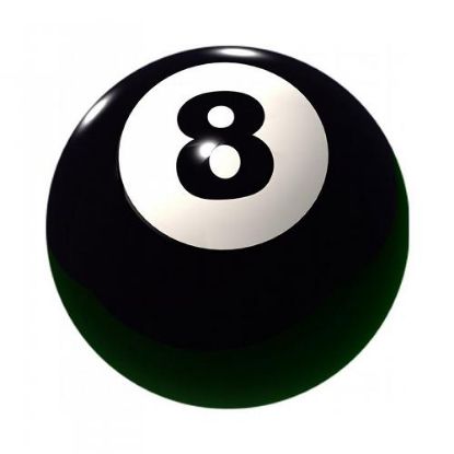 Picture of Acrylic Photo Action Centre 8 Ball Pool - 1in