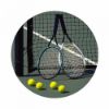 Picture of Acrylic Photo Action Centre Tennis Rackets - 1in