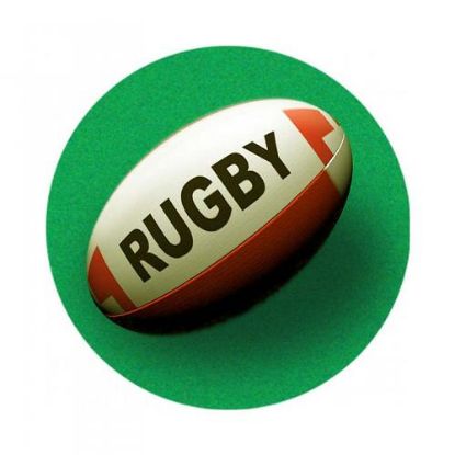 Picture of Acrylic Photo Action Centre Rugby Ball