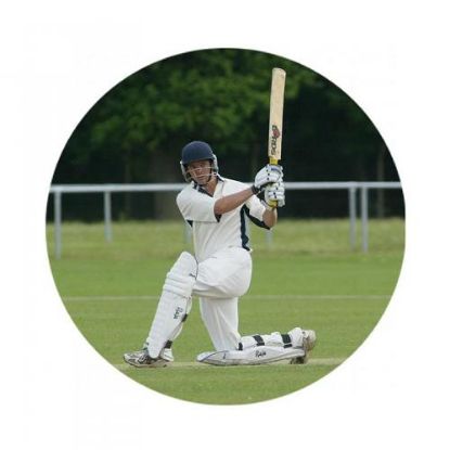 Picture of Acrylic Photo Action Centre Cricket Bat - 1in