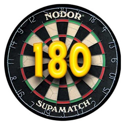 Picture of Acrylic Photo Action Centre 180 Dartboard - 1in