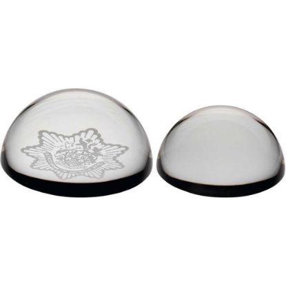 Picture of Clear Glass Domed Paperweight
