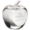 Picture of Clear Glass Apple Paperweight With Presentation Case - 3.5in