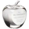 Picture of Clear Glass Apple Paperweight With Presentation Case - 3.5in