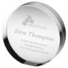 Picture of Clear Glass Round Freestanding Paperweight (30mm Thick) - 4in