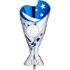 Picture of Silver|blue Plastic Sabre Cup (1in Centre) - 6in
