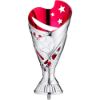 Picture of Silver|pink Plastic Sabre Cup (1in Centre) - 6in
