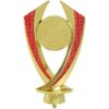 Picture of Gold|red Plastic Diamond Holder (2in Centre) - 6.25in