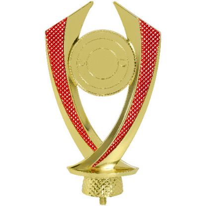 Picture of Gold~red Plastic Diamond Holder (2in Centre)