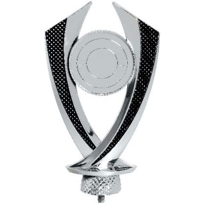 Picture of Silver~black Plastic Diamond Holder (2in Centre)