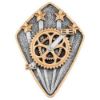 Picture of Cycling Diamond Disc In Pewter|gold - 4 X 3in
