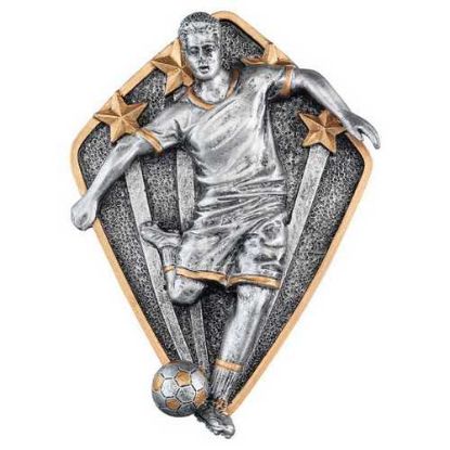 Picture of Pewter~gold Diamond Disc Football Male