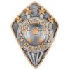 Picture of Football Parents Player Diamond Disc In Pewter|gold - 4 X 3in