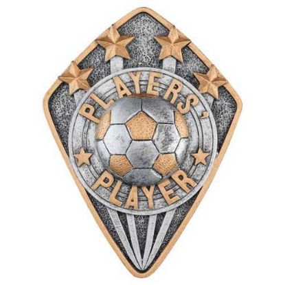 Picture of Pewter~gold Diamond Disc Football Players Player